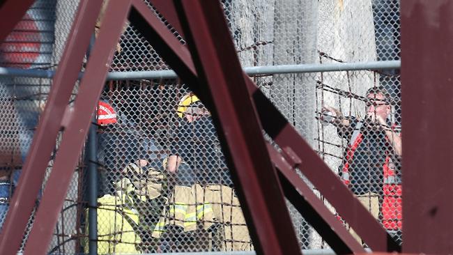 Emergency crew at the fatal accident at Dreamworld, Gold Coast. Photo: Regi Varghese