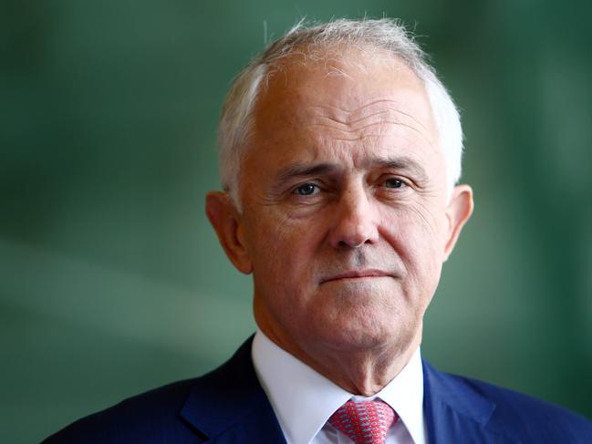 2/2/17 Prime Minister Malcolm Turnbull during a press conference after touring the CSR Viridian glass manufacturing facility in Dandenong South. Aaron Francis/The Australian