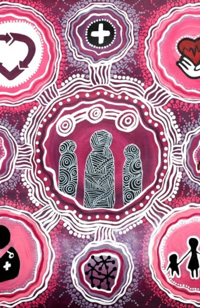 Aunty Kylie said her work represents the “deep spiritual connection” between the organ donor and recipient that persists after the lifesaving surgery.