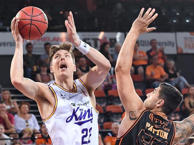 Dane Pineau in action for the Sydney Kings. Picture: AAP