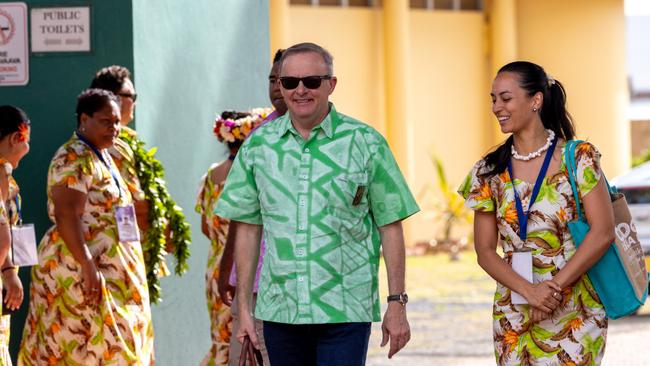 Prime Minister Anthony Albanese is currently in the Cook Islands for the Pacific Island Forum. Picture: DFAT
