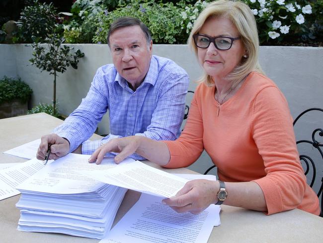 Mosman anti-amalgamation campaigners Will and Jacquie Tuck. Picture: Virginia Young