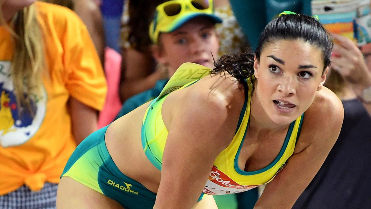 Michelle Jenneke came fourth in the 100m hurdles.