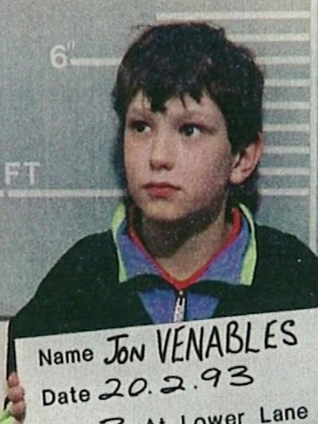 Jon Venables led James to his death. Picture: AP