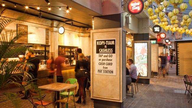 Kopi-Tiam Spice Alley, Kensington Street is fully cashless. Photo: supplied