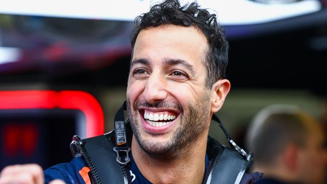 Daniel Ricciardo of Australia and Oracle Red Bull Racing has a seat fitting in the Red Bull Racing garage during previews ahead of the F1 Grand Prix of Australia at Albert Park Grand Prix Circuit on March 30, 2023 in Melbourne, Australia. (Photo by Mark Thompson/Getty Images)