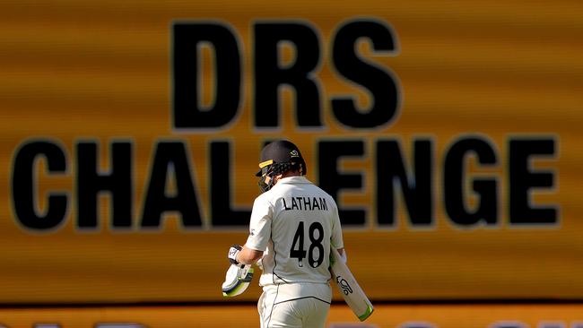 Latham falls foul of Australia’s new DRS approach. Picture: AAP