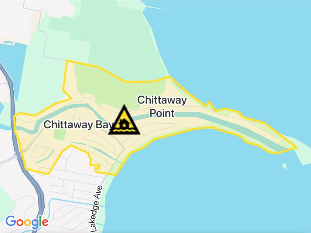 NSW floods: Suburbs at risk. Picture: Hazards Near Me NSW