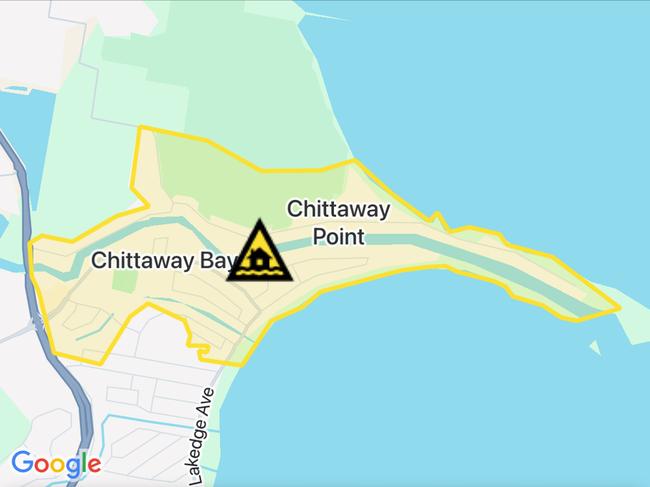 NSW floods: Suburbs at risk. Picture: Hazards Near Me NSW