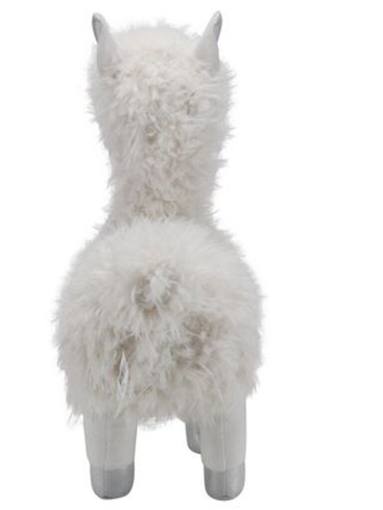 … has its backside covered in fur. Kmart's plush llama toy sells for $9