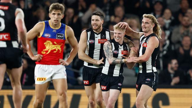 John Noble will have to fight for his spot in the Collingwood side. Picture: Getty Images