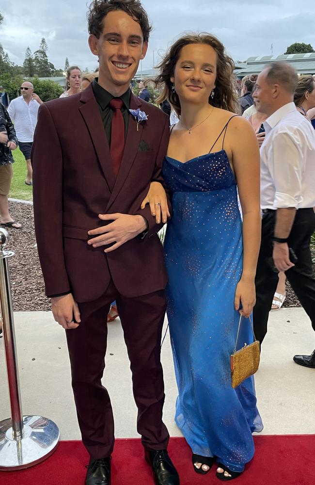 Jack and Kiera at the 2023 Mountain Creek State High formal.