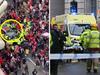What happened before car rammed fans