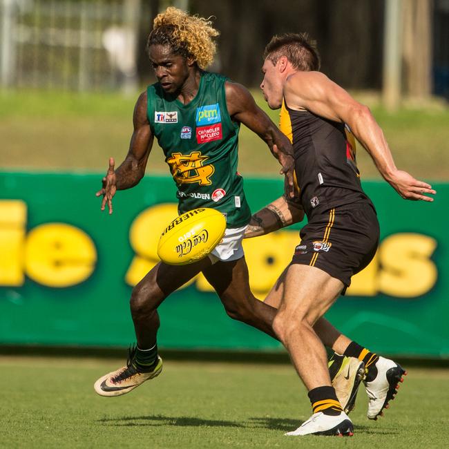 Justin Cooper for St Mary’s. Picture: Glenn Campbell