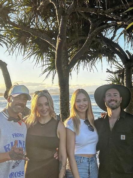 Jack Dunkley and Tori Adams from season 11 of Married With First Sight, pictured with Harrison Boon (right) and his girlfriend Gina Ha, who he’s been dating since May 2023. Photo: Instagram.