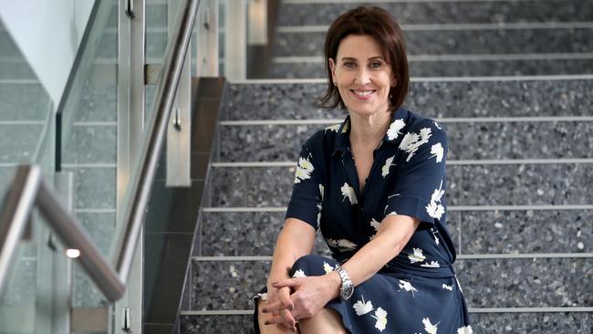 Virginia Trioli at the ABC’s offices in Melbourne. Picture: David Geraghty