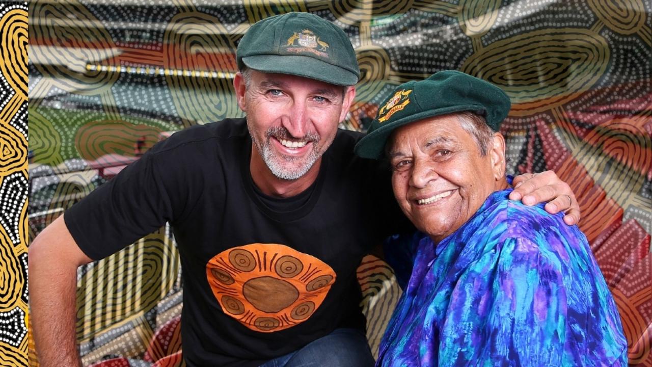 Jason Gillespie and Aunty Faith Thomas.