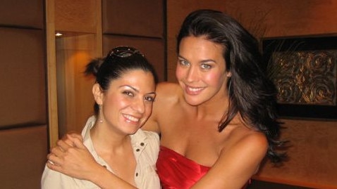 Mirella Romano and Megan Gale. Picture: Supplied