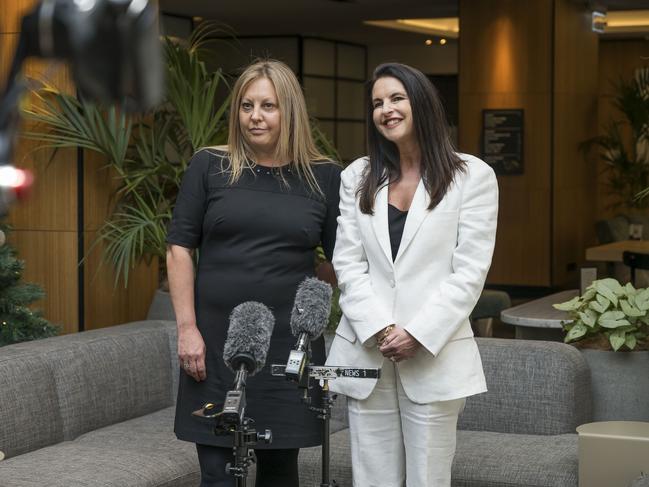 Hobart Hospitality – Shelley Verdouw and Minister Jane Howlett at Cascade on Collins. Picture: Caroline Tan