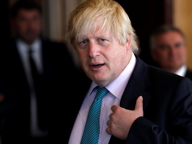 Britain's Foreign Secretary Boris Johnson waits to meet with the President of the Czech Republic, Milos Zeman at the Foreign and Commonwealth Office in central London on June 16, 2017.  / AFP PHOTO / POOL / PETER NICHOLLS
