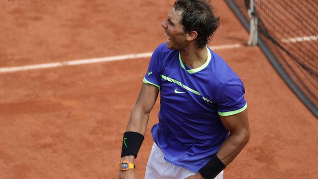 Rafael Nadal credits his success to a lot of hard work.
