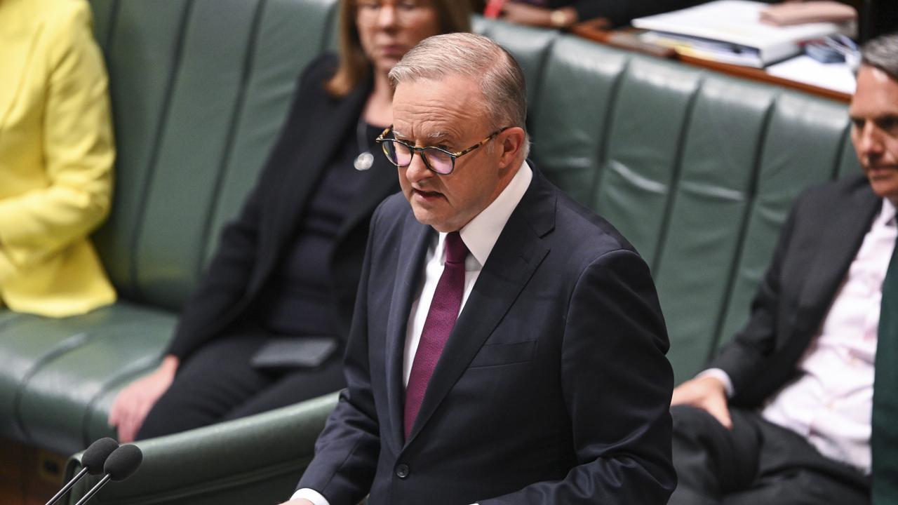 Anthony Albanese declared that he accepted responsibility for the No Voice vote on Monday. Picture: Martin Ollman/NCA NewsWire.