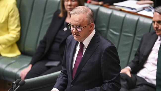 Anthony Albanese declared that he accepted responsibility for the No Voice vote on Monday. Picture: Martin Ollman/NCA NewsWire.