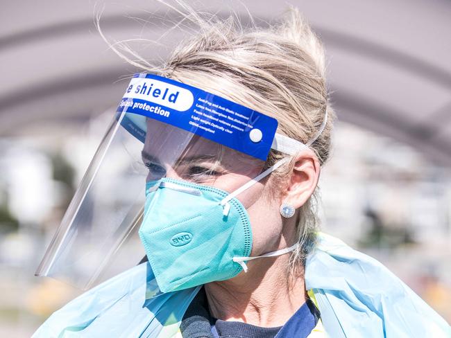 SYDNEY, AUSTRALIA - NCA NewsWire Photos September 26, 2020Nurse Francee Drew, poses for portrait at Covid drive through testing clinic in Bondi BeachPicture: NCA NewsWire/Flavio Brancaleone