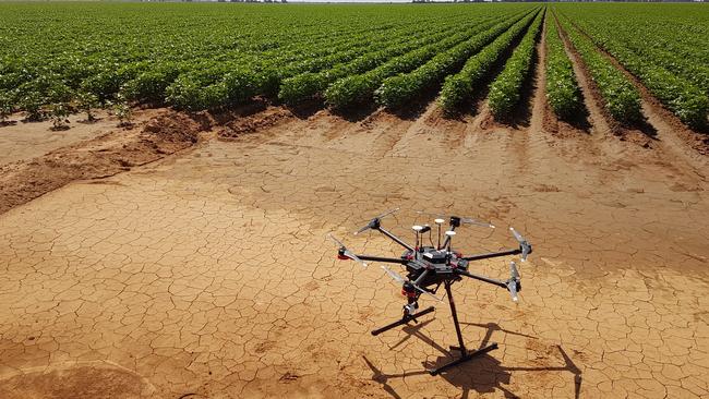 Tech-savvy farmers are deploying new technologies, such as this StevTech drone, to manage their crops Picture: SHOT IMAGERY