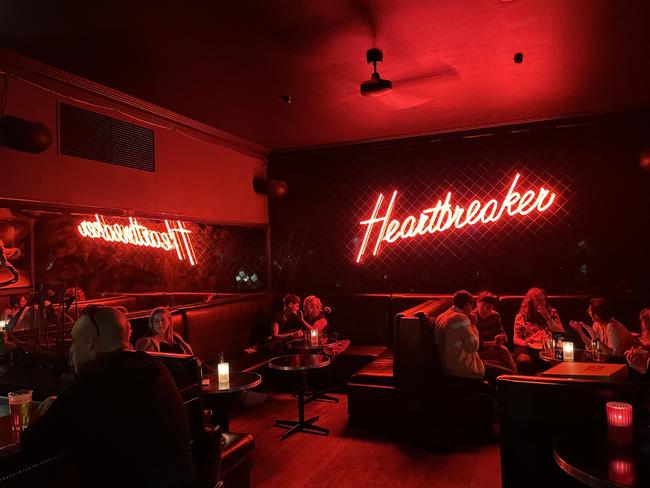 Heartbreaker is a late-night bar known for its rock ‘n’ roll atmosphere. Picture: Kiel Egging.