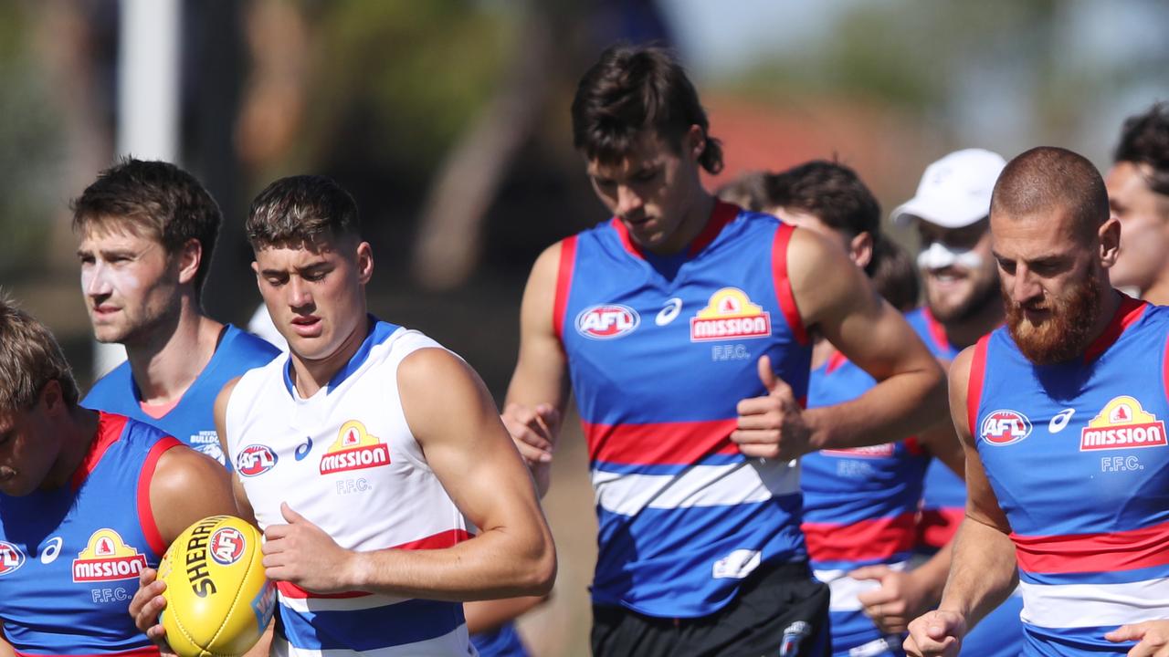 Western Bulldogs training. Friday, January 27, 2023. Picture: David Crosling