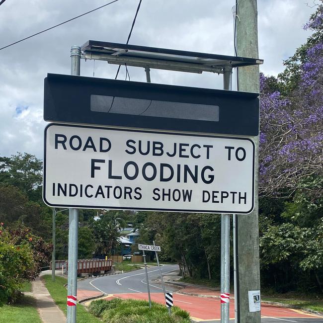 One of the new, solar powered signs was recently installed at Bardon. Picture: Brisbane City Council