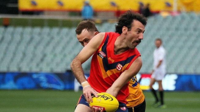 Kadina’s Giles Ellis playing for SA Country. He has put together another outstanding year. Picture: SANFL