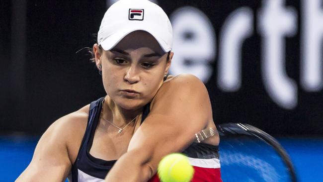 Ashleigh Barty was right on song against Alize Cornet at the Hopman Cup.