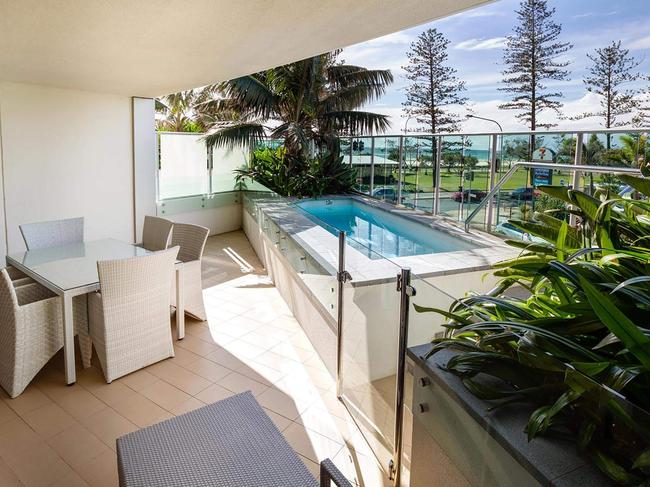 Two-bedroom apartment with plunge pool at Nirvana by the Sea.