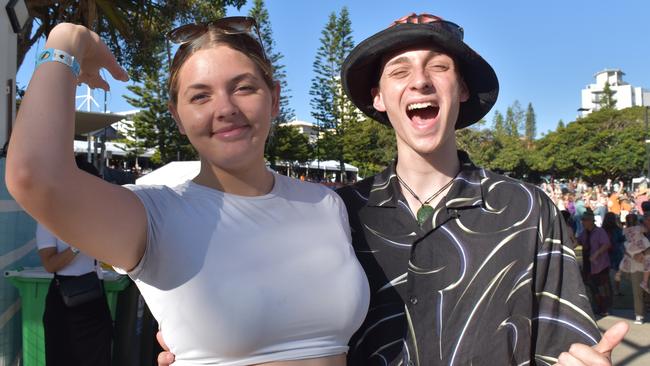 Jada Barnes and Kees Mullen at day 3 of the 2023 Caloundra Music Festival. Photo: Elizabeth Neil