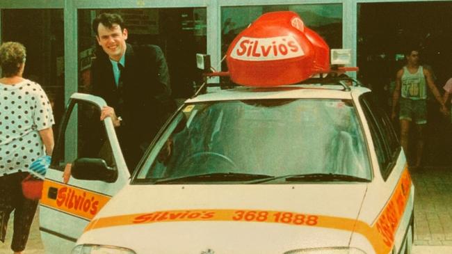 Don Meij when he was helping out a mate driving for Silvio’s Dial-A-Pizza.