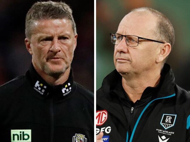 Damien Hardwick and Ken Hinkley.