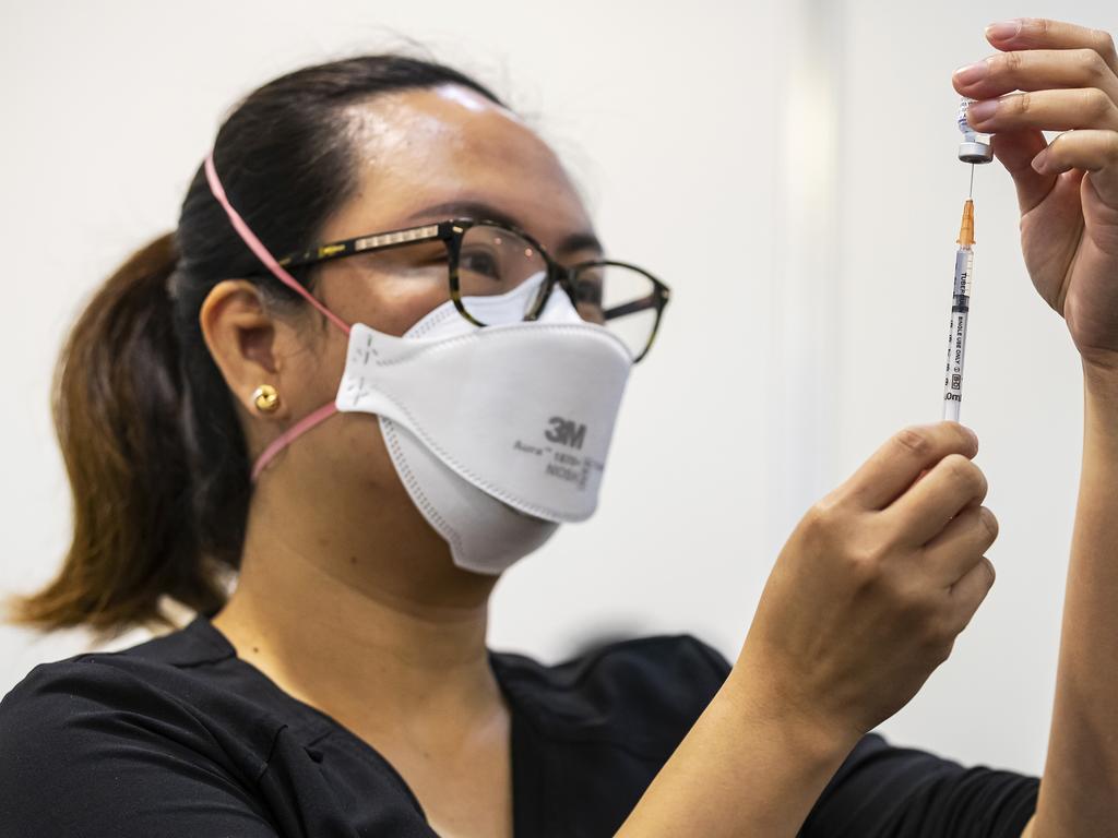 The US is preparing to allow “mix and match” Covid vaccine boosting, in which people get a different additional shot to the dose they initially received. Picture: Getty Images