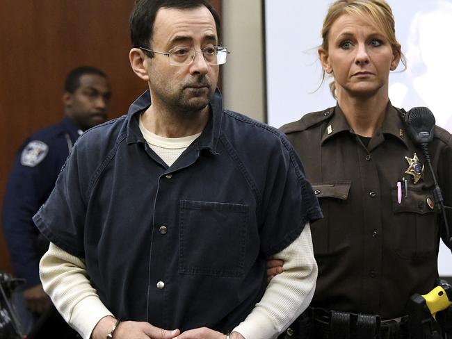 Complaints about Larry Nassar’s behaviour had been investigated and ‘cleared’ by the University he worked for. Picture: Dale G. Young/Detroit News via AP