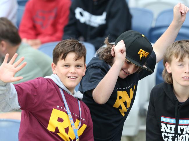 Nitro Circus at Kardinia Park on March 7, 2022. Stunts, crowd reactions, fireworks, plenty of colour. Picture: Mark Wilson