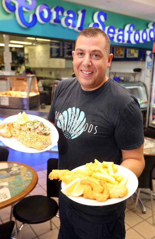 Fresh Coral Seafoods owner Platon Kaplanidis. Photo by Richard Gosling