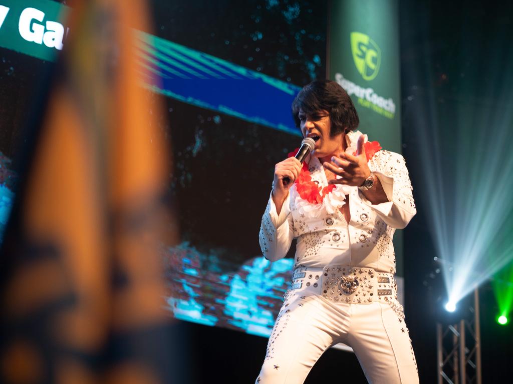 Elvis performs at the SuperCoach Viva Non-Vegas Party at the Star Casino in Sydney. Picture: Tom Parrish