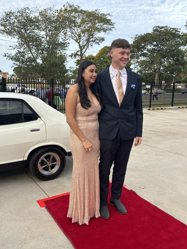 Students arrive at Maryborough State High School's formal.