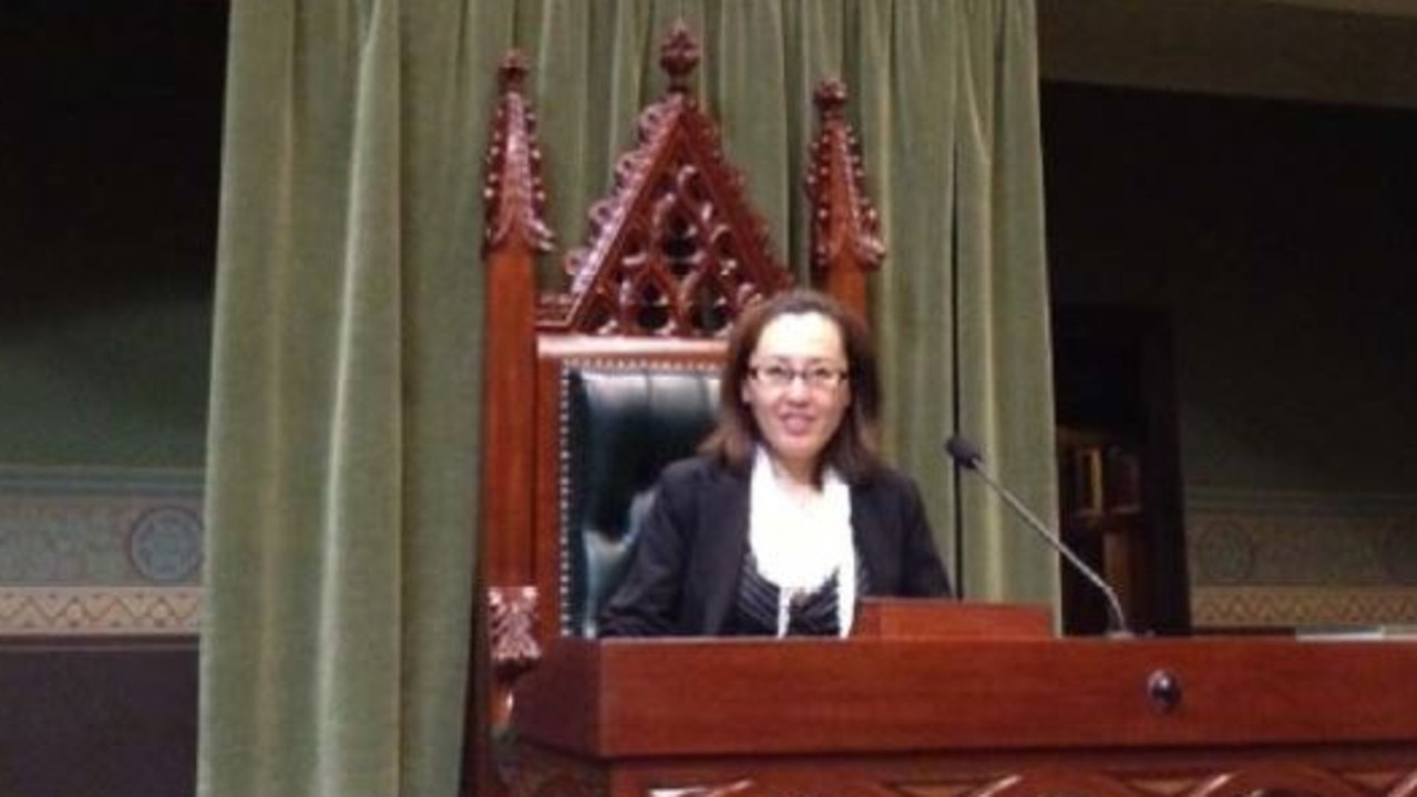 Maggie Wang during a private tour of NSW Parliament House allegedly organised by Daryl Maguire. Source: Maggie Wang/ICAC
