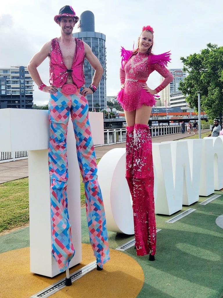 Stilt walkers will be part of the 'horror circus' Island Life Halloween party 2024 on October 26