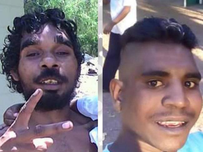 Troy Mathieson, 25, and Hughie Morton, 20, missing in Townsville's floodwaters. Picture: Supplied