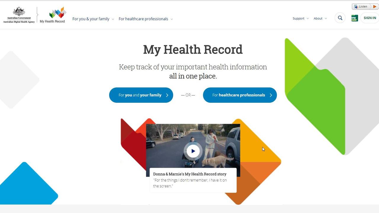 The My Health Record rollout was met with public confusion and distrust. Picture: Supplied