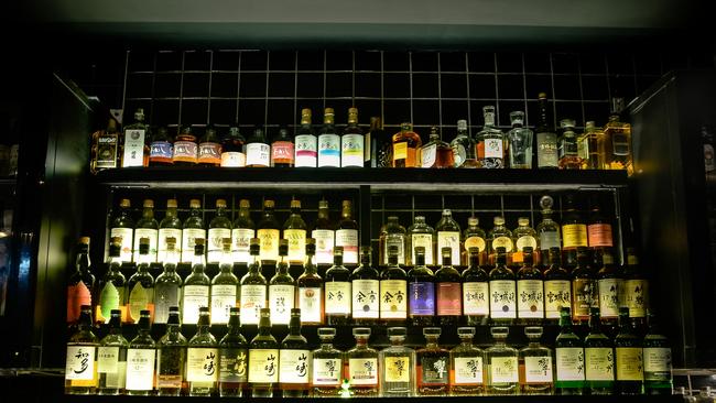 Japanese whisky at Tokyo Bird. Picture: George Hong