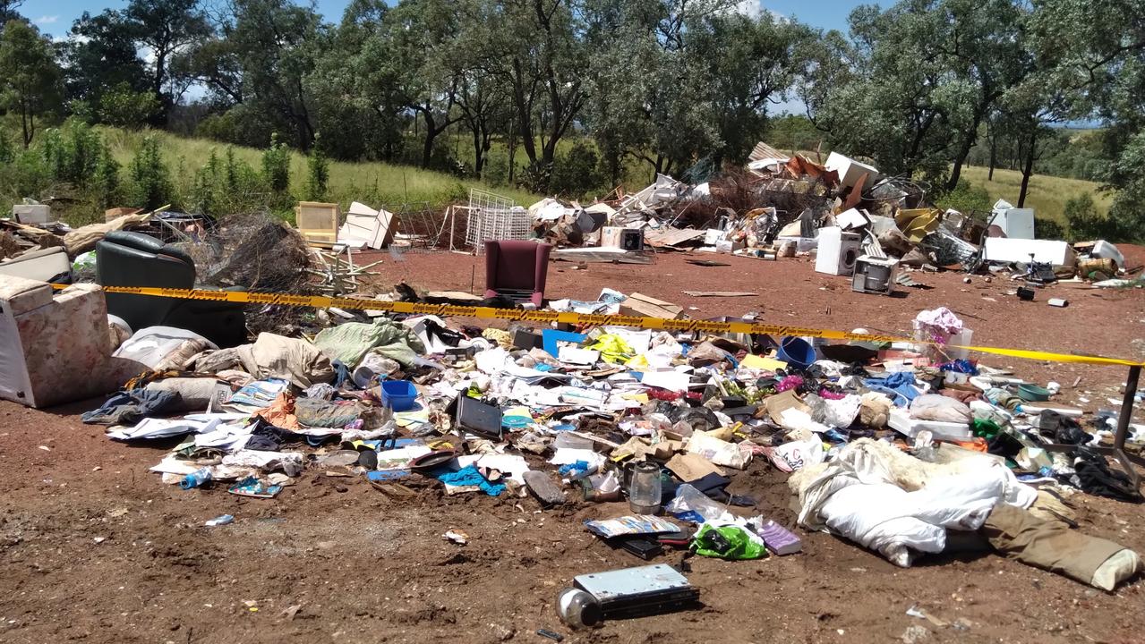 Illegal dumping in the South Burnett region.